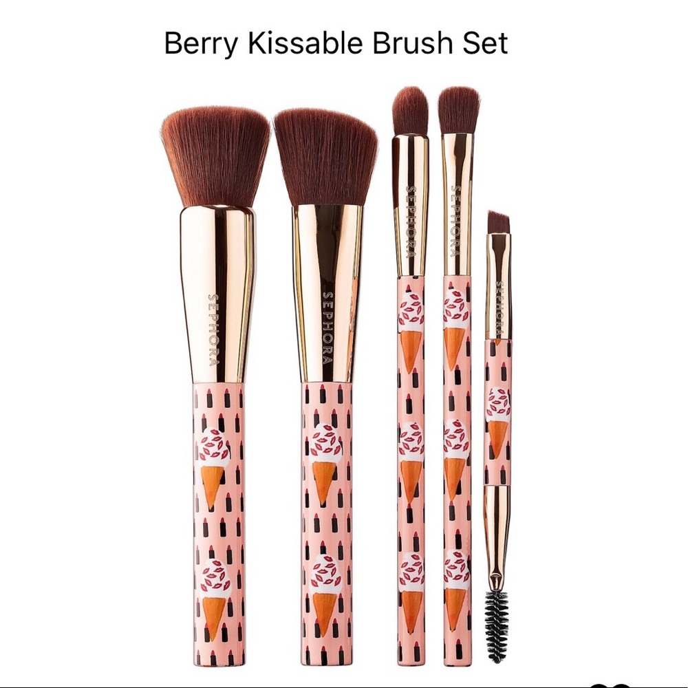 🍓SEPHORA BERRY KISSABLE BRUSH SET BRAND NEW 🍓 - Picture 2 of 6